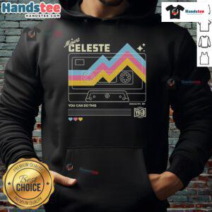 Good Celeste Mount You Can Do This Sides YOLO Hoodie featuring vibrant colors and a motivational design.