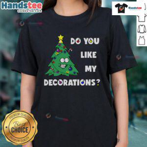 Festive Christmas tree adorned with colorful decorations and twinkling Xmas lights, perfect for holiday spirit.