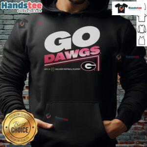 2025 Georgia College Football Playoff hoodie featuring a bold slogan, perfect for fans supporting their team.
