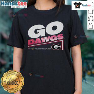 2025 Georgia College Football Playoff ladies tee featuring a stylish slogan, perfect for fans and game day wear.