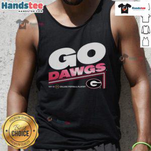 2025 Georgia slogan tank top for college football playoff fans, showcasing team spirit and style.