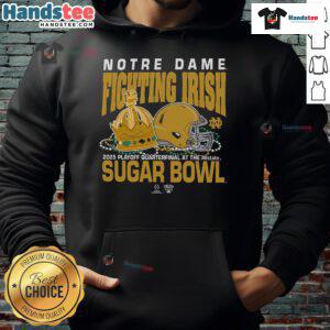 Notre Dame Fighting Irish hoodie for the 2025 College Football Playoff Allstate Sugar Bowl, showcasing team pride.