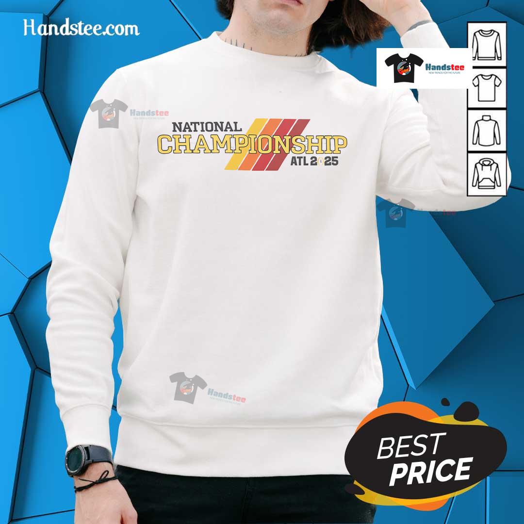 Good College Football Playoff National Championship sweatshirt in navy blue, featuring team logo and cozy design.