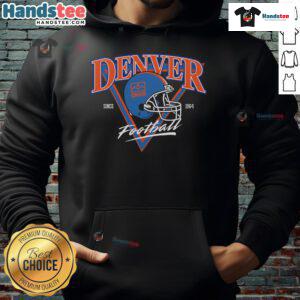 Good DNVR Football Since 1964 hoodie featuring a stylish helmet design for loyal fans of the sport.
