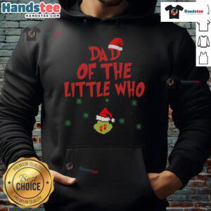 Good Dad of the Little Who Christmas matching couples hoodie for expectant parents celebrating the holidays together.