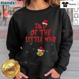 Good Dad of the Little Who Christmas sweatshirt for matching couples, featuring festive design and cozy fit.