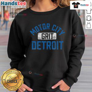 Good Detroit Michigan Motor City Grit sweatshirt featuring a stylish design celebrating Detroit's rich automotive heritage.