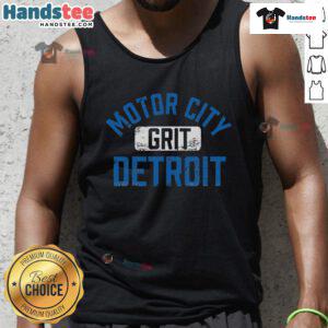 Good Detroit Michigan Motor City Grit tank top featuring a bold design, perfect for fans of Detroit's vibrant culture.