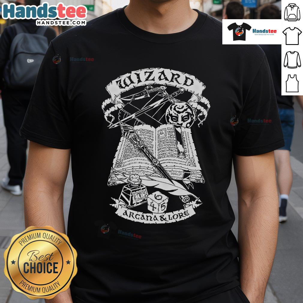 Good Fantasy Role Playing Game Wizard T-Shirt featuring a mystical wizard design, perfect for RPG fans and gamers.
