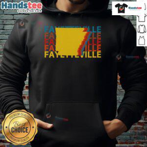 Fayetteville Arkansas vintage repeat hoodie featuring a stylish design, perfect for casual wear and local pride.