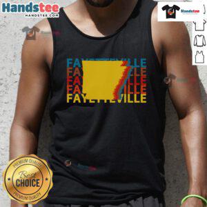 Good Fayetteville Arkansas vintage repeat tank top featuring a stylish design perfect for casual summer wear.