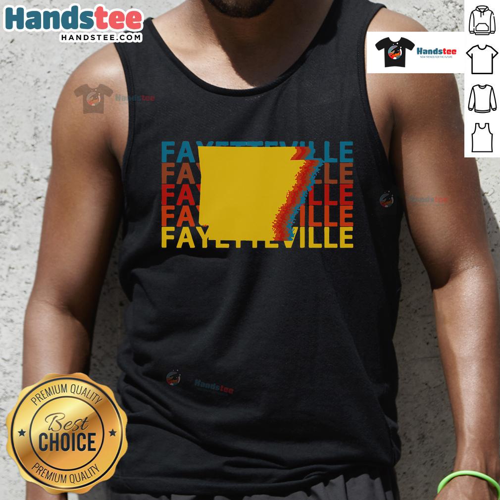 Good Fayetteville Arkansas vintage repeat tank top featuring a stylish design perfect for casual summer wear.