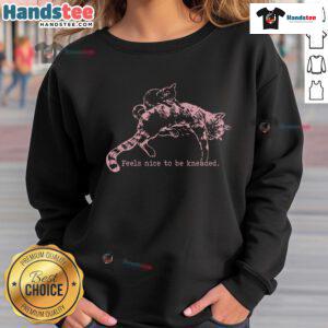 Cozy cat mom sweatshirt featuring 'Good Feels' design, perfect for celebrating the bond with your son and kitten.