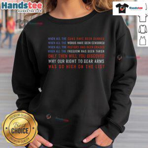 Good Gun Owner sweatshirt featuring a Second Amendment freedom flag quote for proud gun rights supporters.