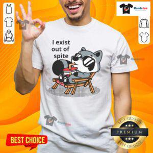 Good I Exist Out Of Spite T-Shirt featuring bold text design, perfect for expressing individuality and attitude.