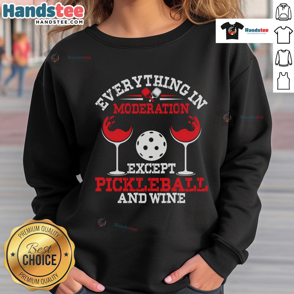 Good Inspired Pickleball sweatshirt featuring vibrant graphics, perfect for pickleball enthusiasts and stylish players.