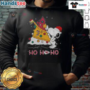 Good Kansas City Chiefs NFL Snoopy Christmas Tree Ho Ho Ho Hoodie featuring festive design for holiday cheer.