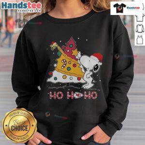 Cozy Kansas City Chiefs NFL Snoopy Christmas Tree sweatshirt with Ho Ho Ho design, perfect for festive NFL fans.