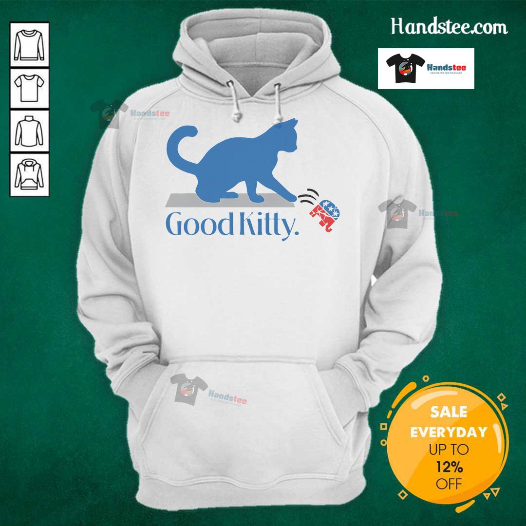 Good Kitty Cat Ladies for Kamala hoodie featuring a playful design with a cat graphic, perfect for feline lovers.