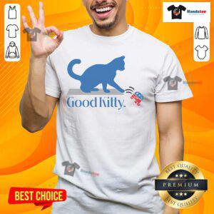 Good Kitty Cat Ladies For Kamala T-Shirt featuring a playful cat design, perfect for cat lovers and Kamala Harris supporters.