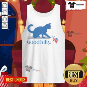 Good Kitty Cat Ladies for Kamala tank top featuring a playful cat graphic, perfect for cat lovers and Kamala supporters.