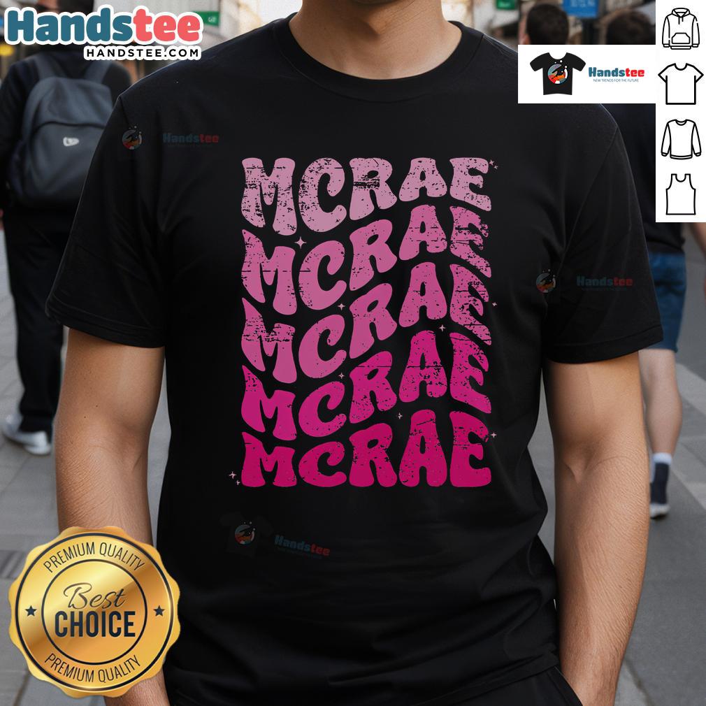 Good Mcrae Personalized Name I Love Mcrae 70s Vintage T-Shirt with retro design and vibrant colors, perfect for nostalgia lovers.