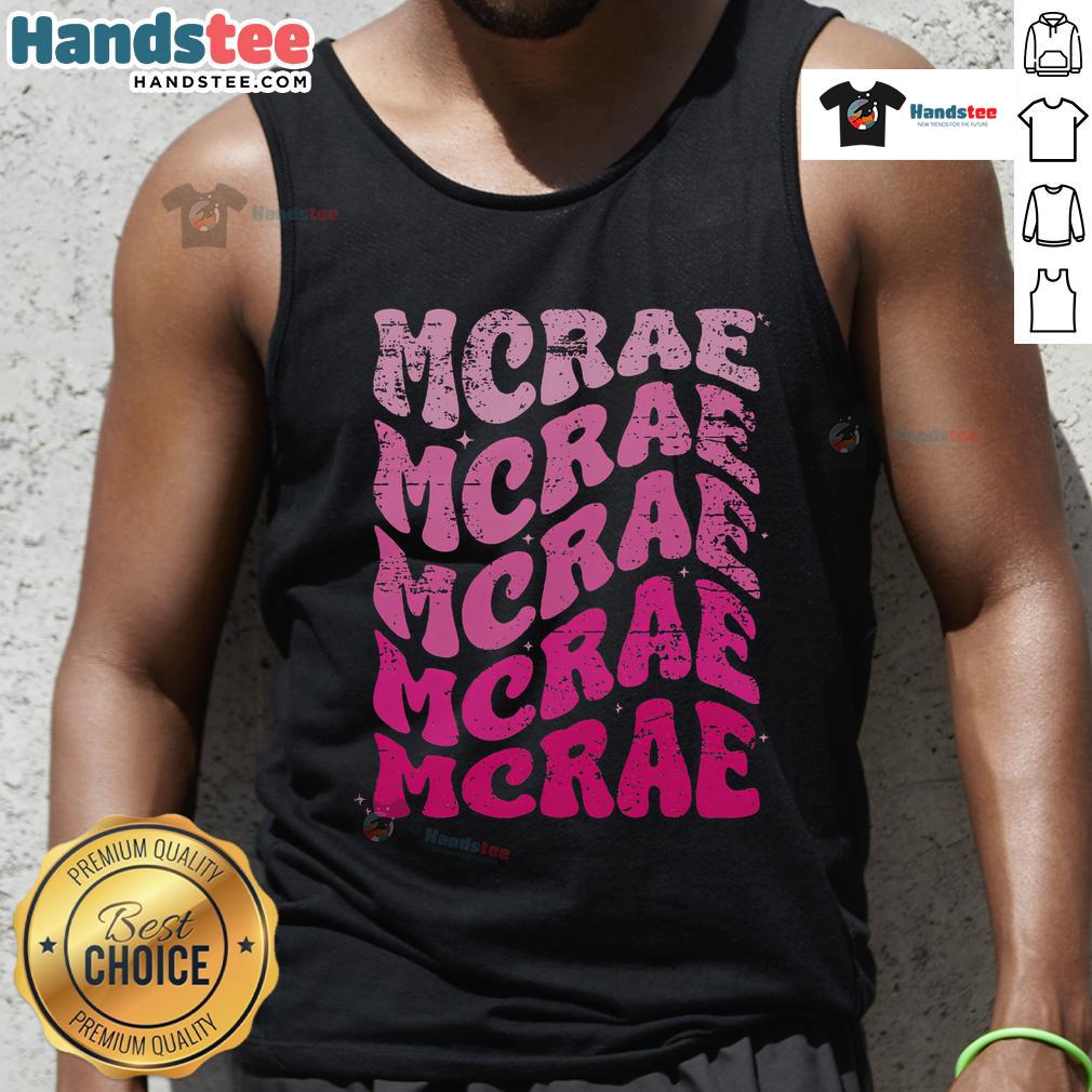 Good McRae personalized name I Love McRae 70s vintage tank top in retro style, perfect for nostalgic fashion lovers.