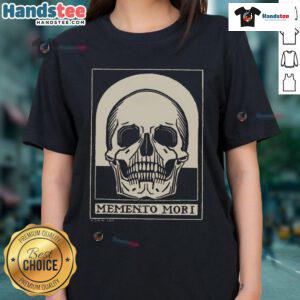 Good Memento Mori Stoicism Philosophy tee for women, featuring a thoughtful design celebrating philosophical wisdom.