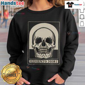 Good Memento Mori Stoicism Philosophy sweatshirt featuring a thoughtful philosopher design, perfect for philosophy enthusiasts.