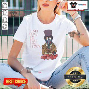 Good Muppet Christmas Carol Gonzo ladies tee featuring a colorful design of Gonzo celebrating the holiday spirit.