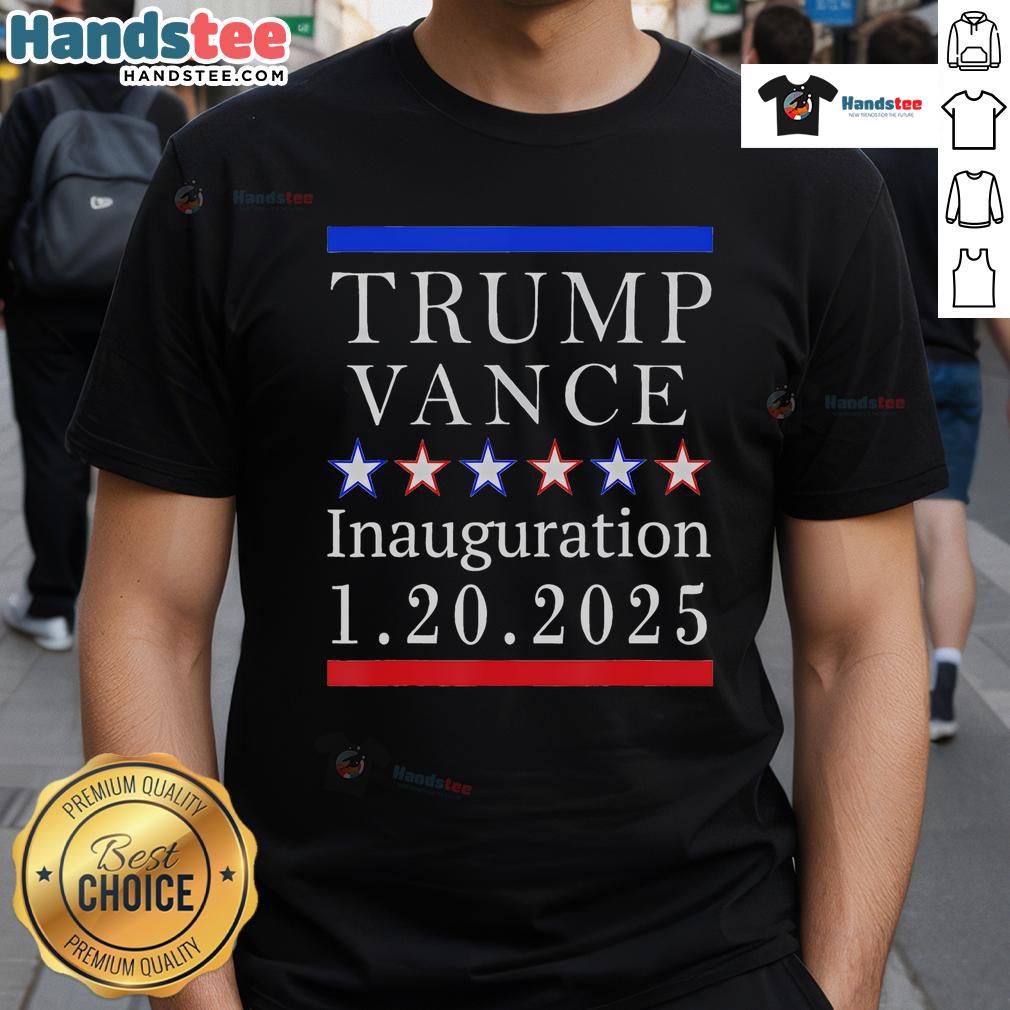 Good President Trump Vance Inauguration Day 2025 Political T-Shirt featuring bold graphics and patriotic colors.