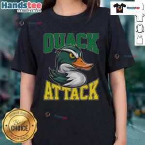 Good Quack Attack Oregon State Spirit Sport Game Day Football Ladies Tee featuring vibrant team colors and stylish design.
