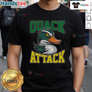 Good Quack Attack Oregon State spirit football T-shirt featuring vibrant colors and team logo for game day enthusiasm.