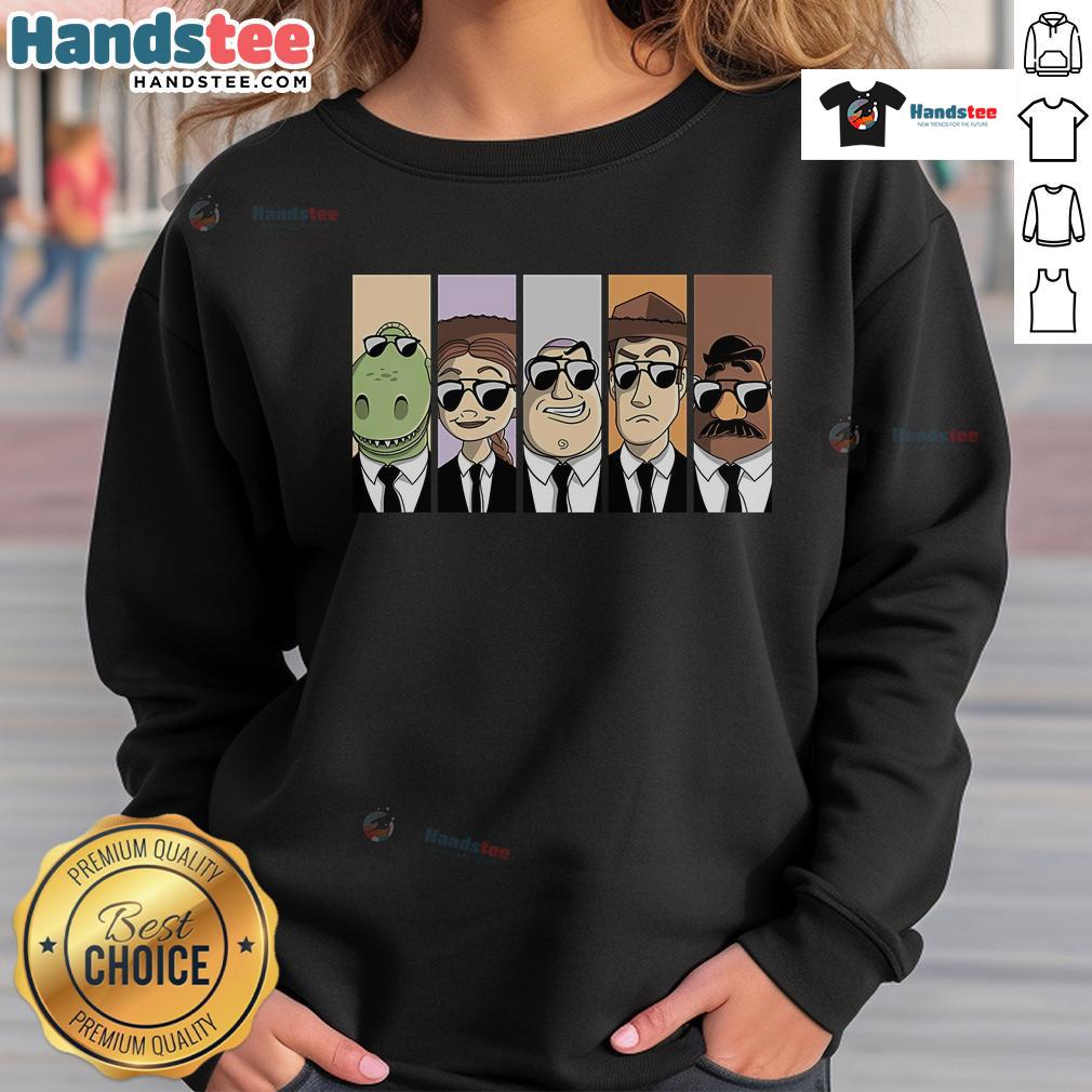 Good Reservoir Toys Story sweatshirt featuring vibrant graphics and cozy fabric, perfect for fans of the classic movie.