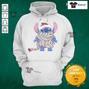 Good Stitches Santa Merry Christmas Hoodie featuring a festive Santa graphic, perfect for holiday celebrations.