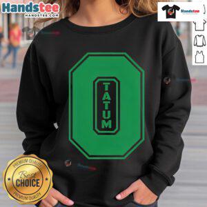 Good Tatum, wearing a green sweatshirt with number 0, showcases incredible style and brilliance on the court.