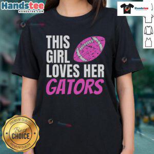 Good This Girl Loves Her Gators Ladies Halftime Notch Tee in vibrant colors, perfect for Gators fans.