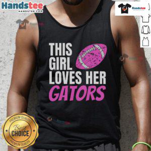 Good This Girl Loves Her Gators ladies halftime notch tank top in vibrant colors, perfect for game day and casual wear.