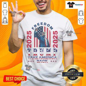 Alt Text: Good Trump Take America Back 2024 Freedom And Safety T-Shirt featuring patriotic design and bold text for supporters.