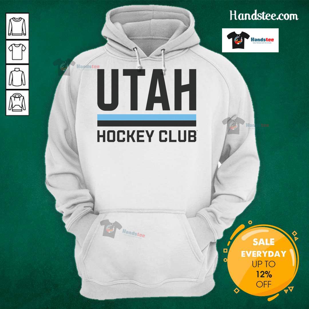 Alt Text: Good Utah Hockey Club Bar Lockup Hoodie featuring a stylish design, perfect for fans and players of Utah hockey.