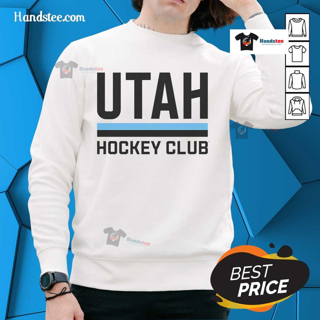 Good Utah Hockey Club Bar Lockup Sweatshirt featuring a stylish design for fans and players of Utah hockey.