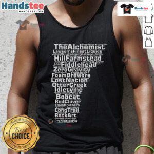 Stylish tank top featuring 'Good Vermont Breweries' design, perfect for craft beer enthusiasts and summer outings.