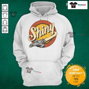 Vintage Firefly Serenity hoodie, shiny design, celebrating fandom since 2002, perfect for fans of the cult classic series.