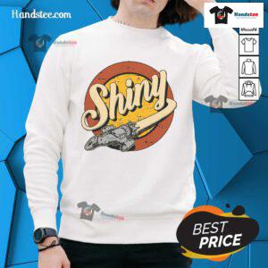 Good Vintage Shiny Since 2002 Firefly Serenity sweatshirt featuring a retro design perfect for fans of the series.