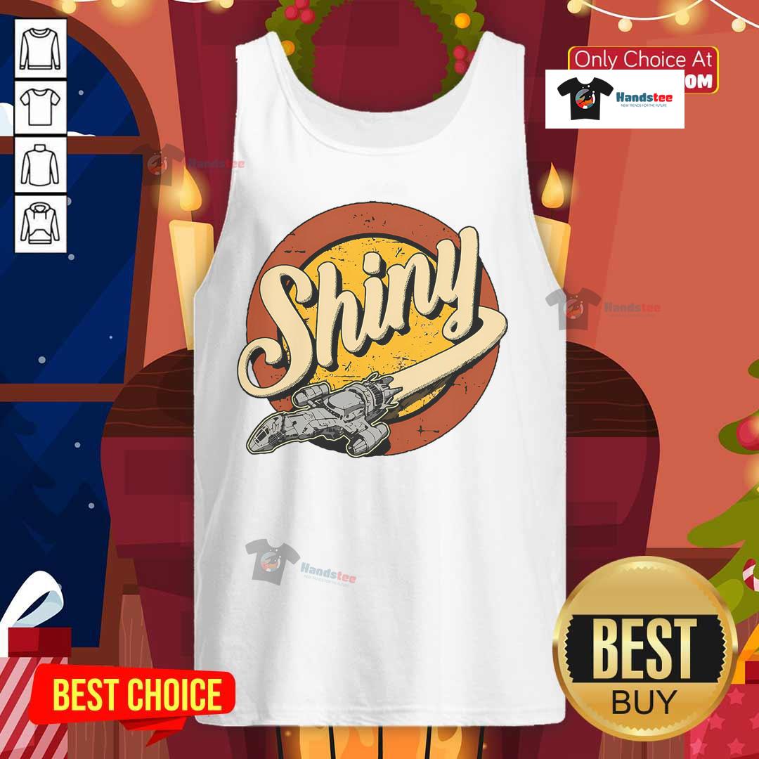 Good Vintage Shiny Since 2002 Firefly Serenity Tank Top featuring a classic design for fans of the iconic sci-fi series.