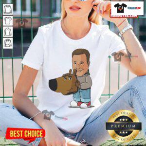 Hot Kevin James unmasked in Chill Guy meme on ladies tee, showcasing humor and pop culture style for fans.