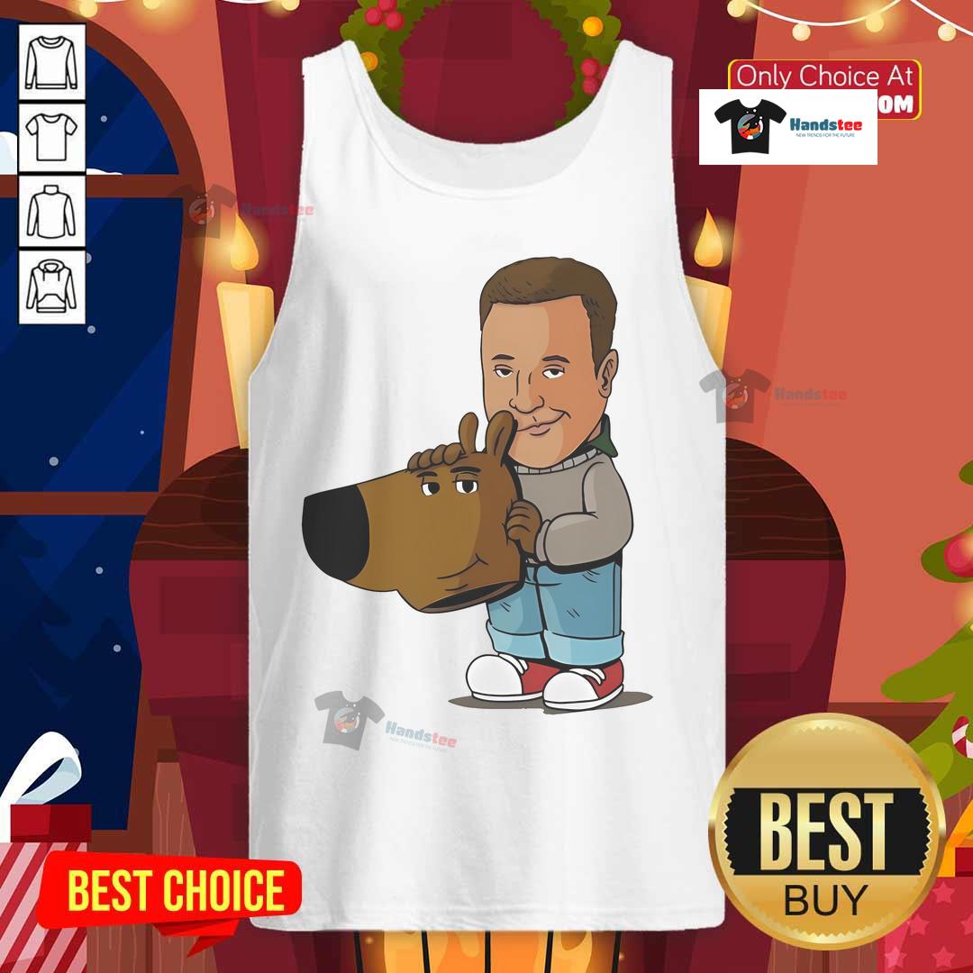 Alt Text: Kevin James unmasked meme featuring a chill guy in a tank top, capturing the essence of humor and relaxation.