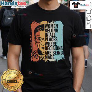Hot RBG Ruth Bader Ginsburg feminist political T-shirt featuring a bold graphic of the iconic Supreme Court Justice.