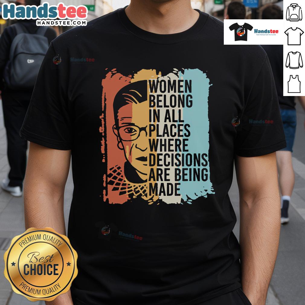Hot RBG Ruth Bader Ginsburg feminist political T-shirt featuring a bold graphic of the iconic Supreme Court Justice.