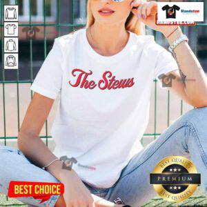 Hot The Stews Band Ladies Tee featuring vibrant graphics and stylish design, perfect for music lovers and fans.